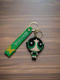 Cute Power Puff Girls Blossom Keychain
