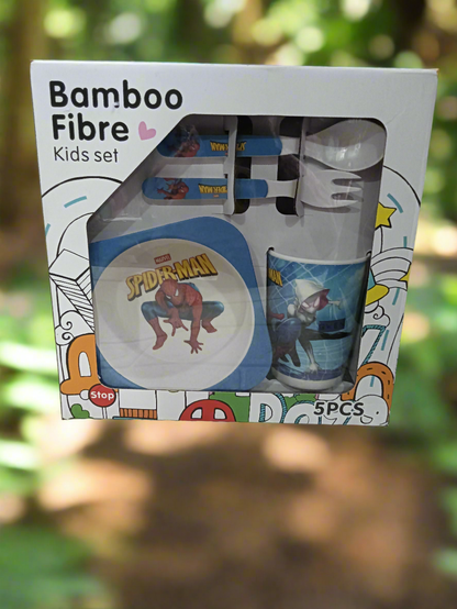 Spiderman Bamboo Fiber Kids Set