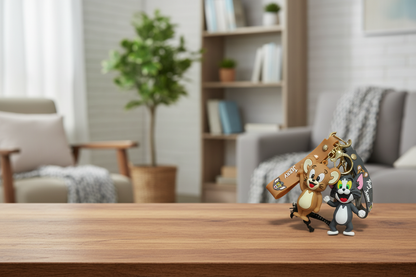 Beautiful Tom and Jerry Key Ring