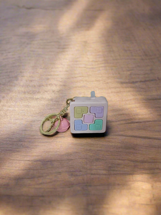 Electronic Pop It Game Keychain