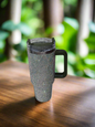Shiny Rhinestone Stainless Steel Tumbler With Handle