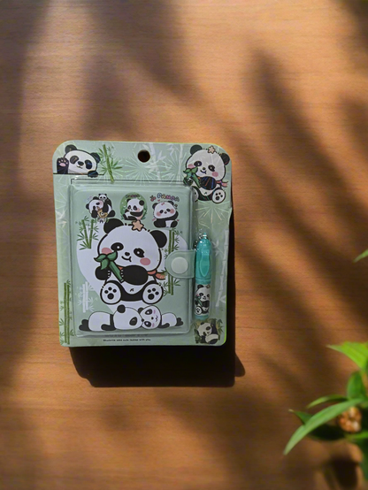 Panda Mini Diary And Pen