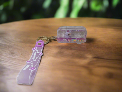 Labubu Water Keychain