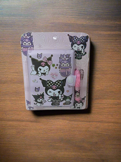 Kuromi Mini Diary and Pen