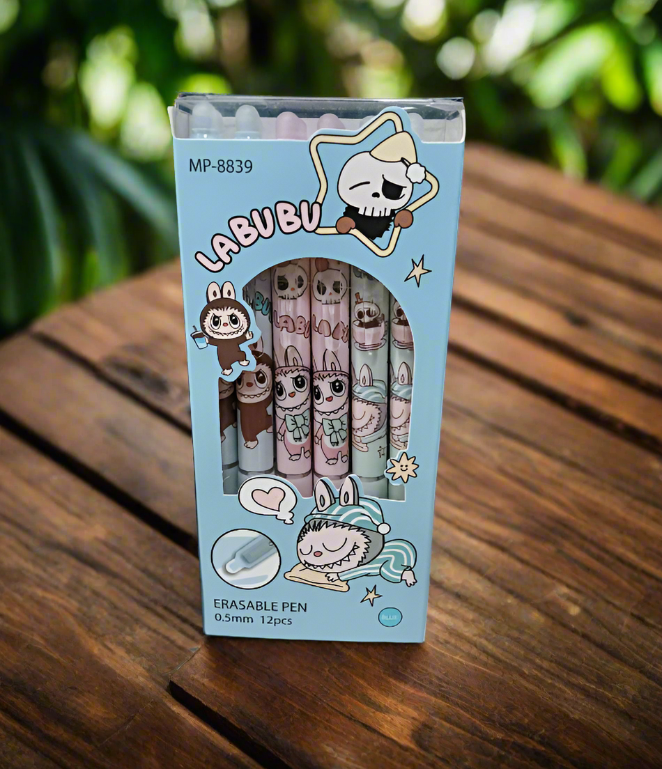 Labubu Erasable Pen pack of 12