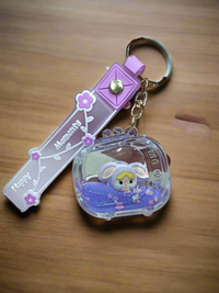 Labubu Water Keychain