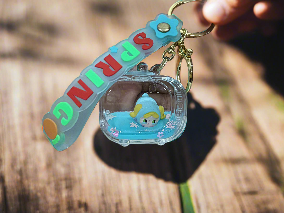 Labubu Water Keychain