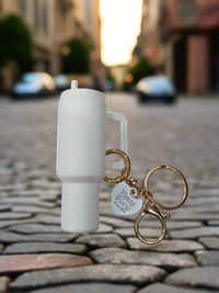 Mini Tumbler Keychain With Heart