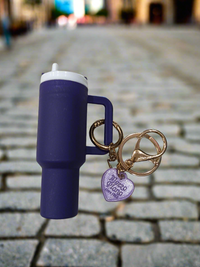 Mini Tumbler Keychain With Heart