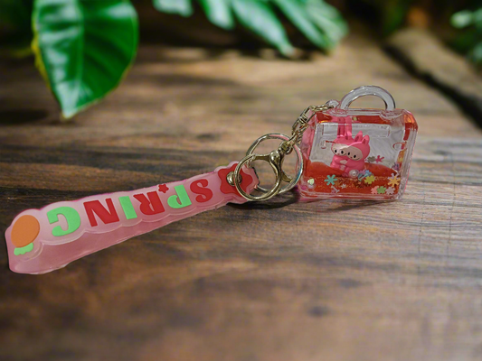 Labubu Water Keychain