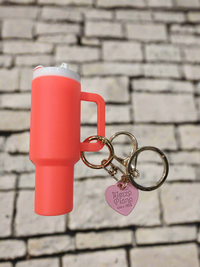 Mini Tumbler Keychain With Heart
