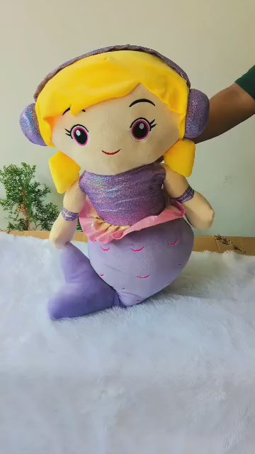 Purple Mermaid Soft Toy Blanket
