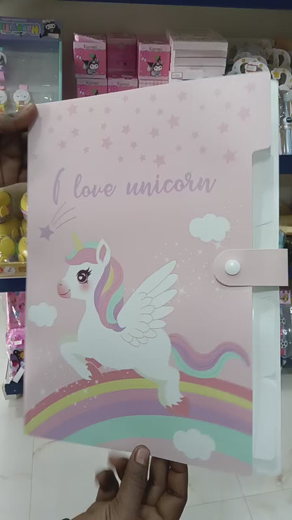 Kids Unicorn Folder