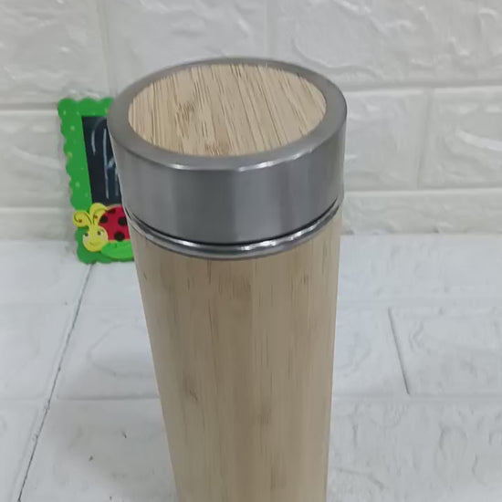 Wooden Stainless Steel Water Bottle
