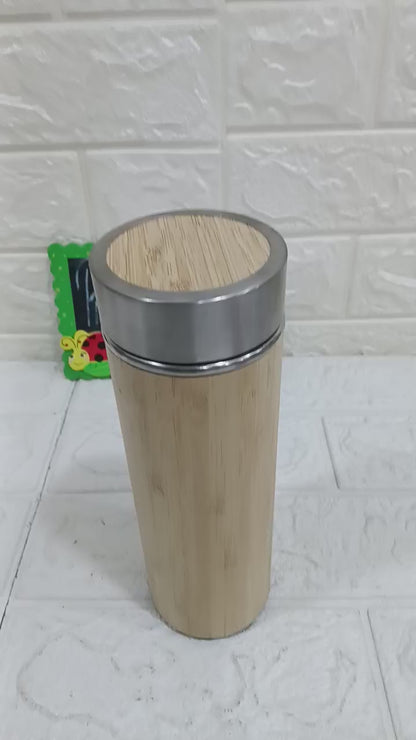 Wooden Stainless Steel Water Bottle