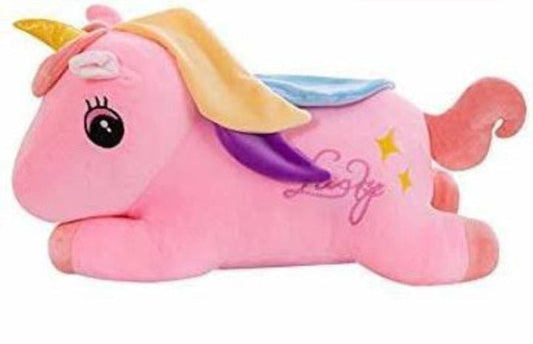 Pink Unicorn Soft Toy Blanket