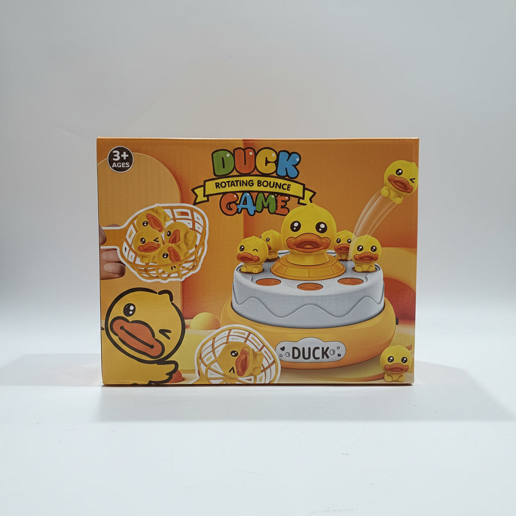 Cute Duck Rotating Bounce and catching Game | Interactive Tabletop Skill &amp; Action Toy