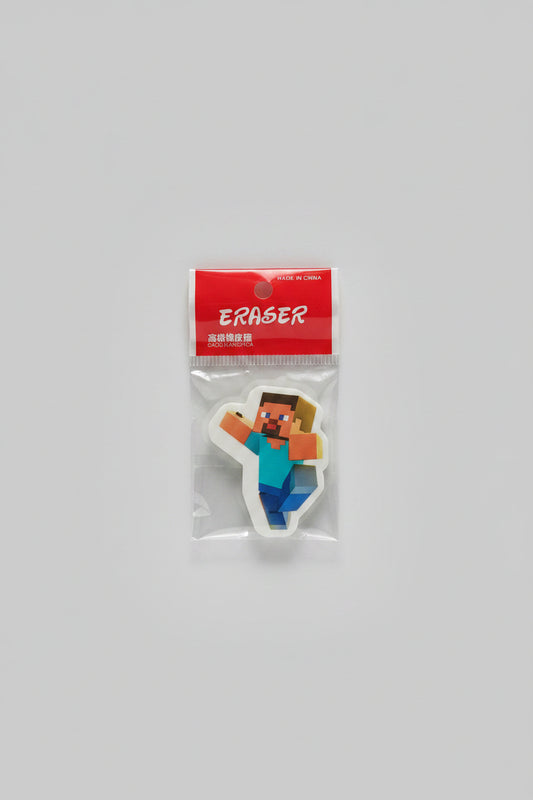 Minecraft Pixel Character Rubber Eraser | Gamer School Stationery