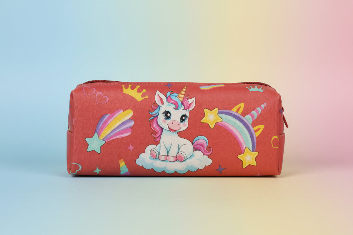 Cute Unicorn Stationery Pouch | Aesthetic Pencil Case & Organizer