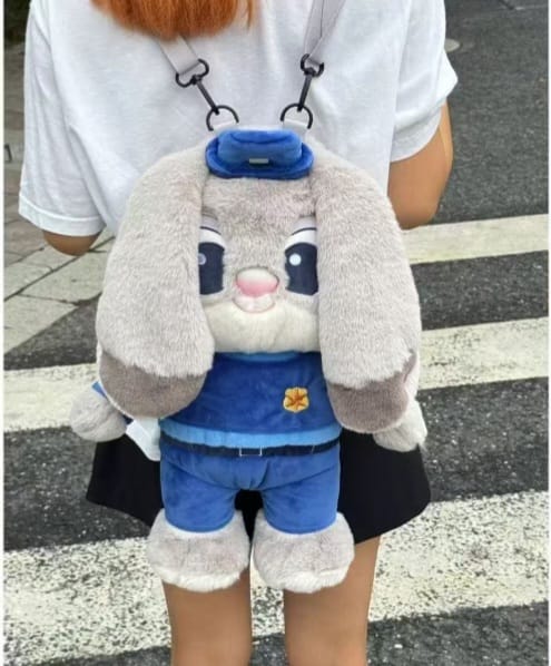 Bunny Soft Toy Blanket cum Bagpack