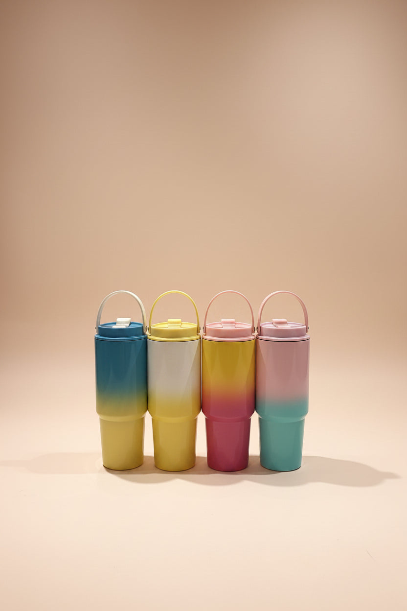 Tumbler | 900ml Stainless Steel Tumbler with Handle | Leak-Resistant Travel Mug