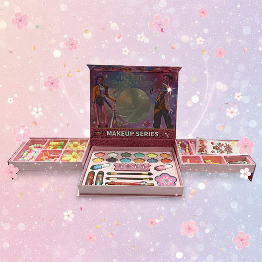 K-Pop Theme Openable Real Makeup Kit | Cosmetic Beauty Set for Kids & Fans