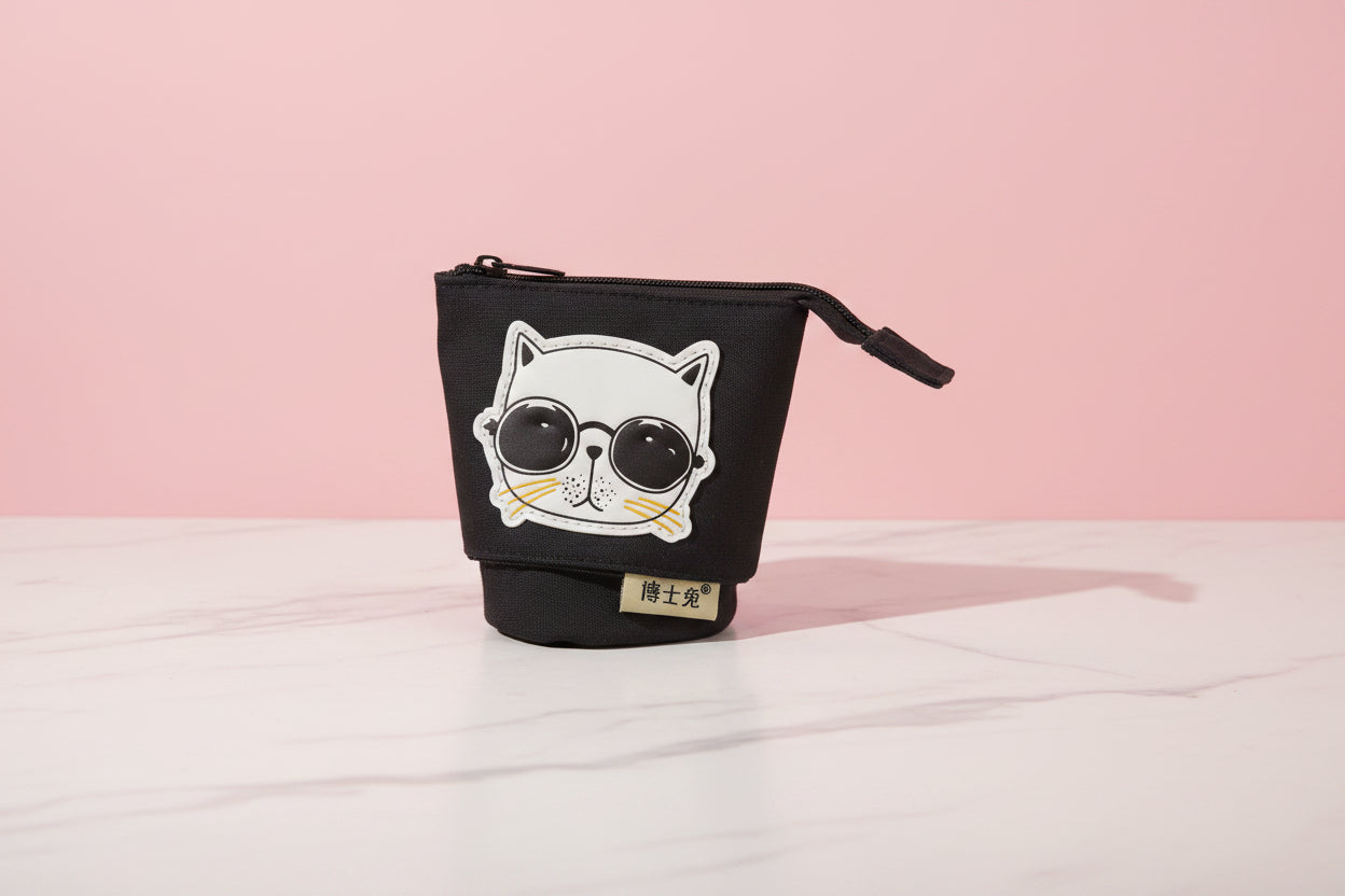 Cute Funky Expandable Pencil Pouch | Pop-Up Standing Pencil Case