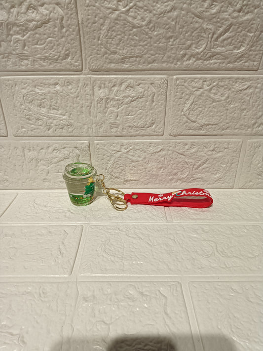 Christmas Theme Water Keychain