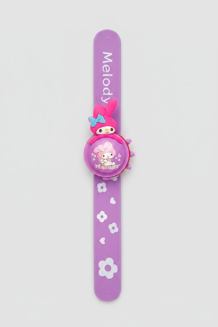 Character Wristbands / Slap Bands Set with Digital Watch | Cute & Fun Kids Accessories