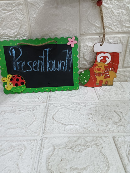 Wooden Stocking Hanging for Kids