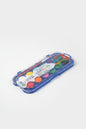 Portable 12-Color Solid Watercolor Paint Set with Brush