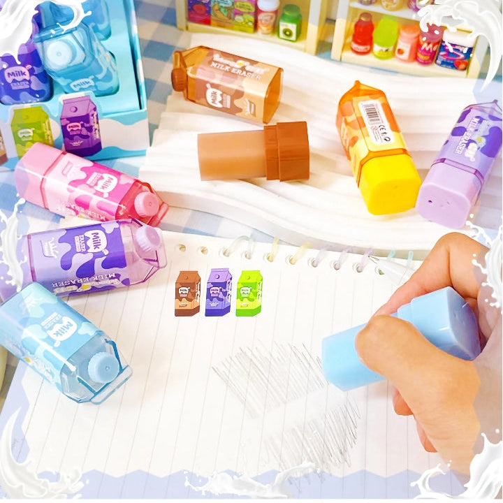 Milk Bottle Shape Eraser