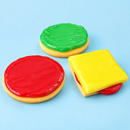 Layered  5-6 Slice Burger Squishy Toy | Soft Stress Relief Fidget