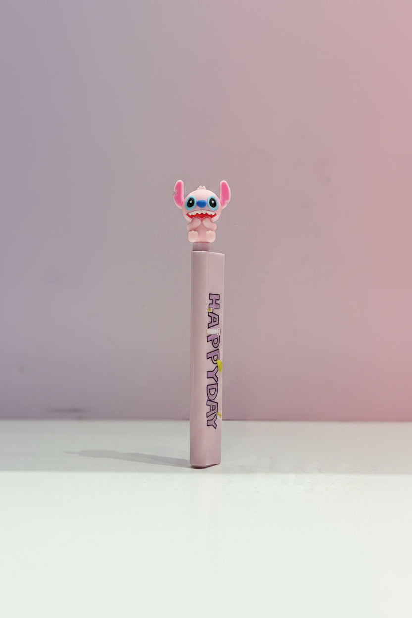 Stitch 2-in-1 Cartoon Character Ruler Pen | Sliding Mini Ruler