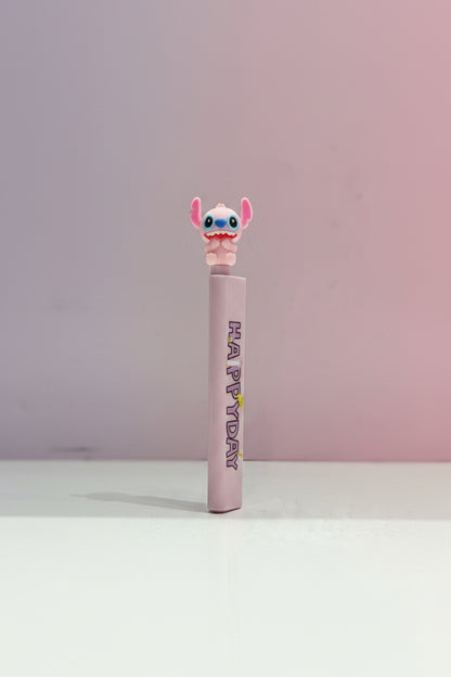 Stitch 2-in-1 Cartoon Character Ruler Pen | Sliding Mini Ruler