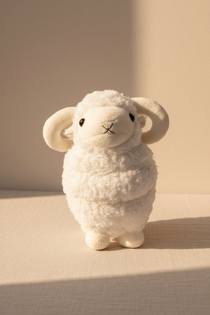 Cute Plush White Sheep Toy