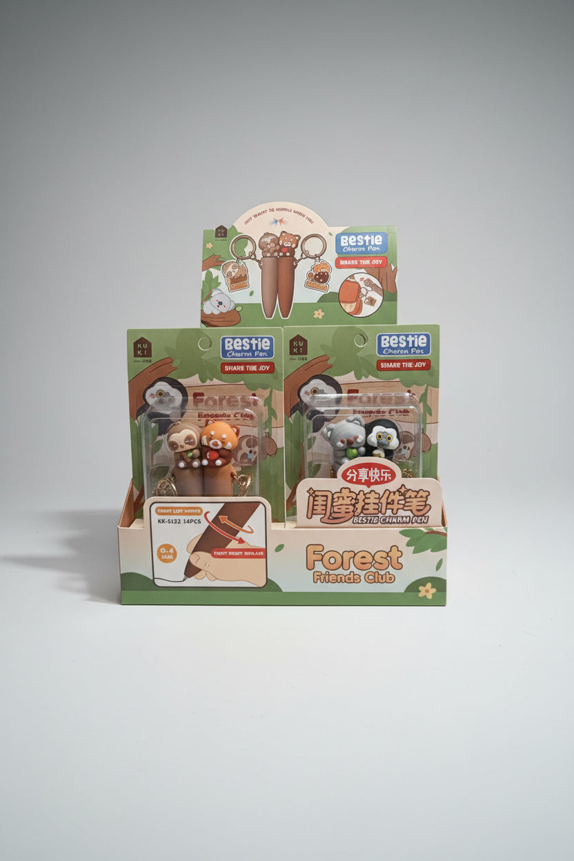 Cute Character Twin Pen Set | Smooth Writing & Fun Stationery