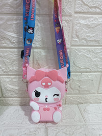 Kuromi Silicone Sling Bags