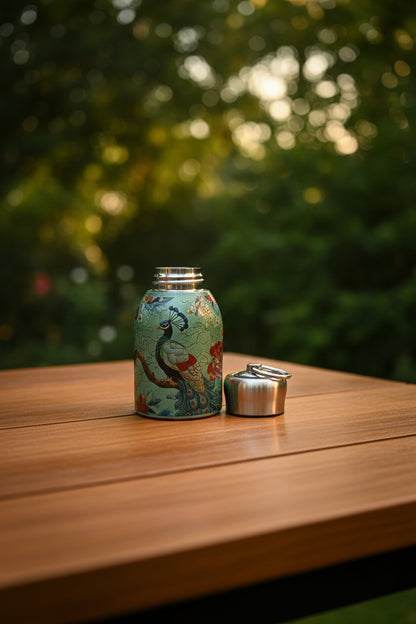 300ml Vacuum Insulated Stainless Steel Water Bottle | Thermos Flask with Beautiful Print