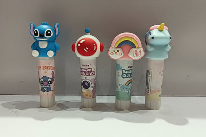 Glue sticks | Cute Character Glue Stick | Mess-Free Adhesive for School & Crafts