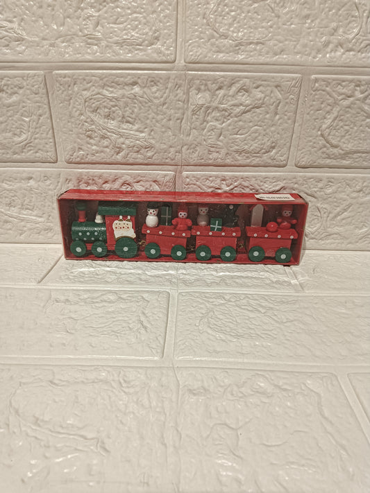 Wooden Christmas Train For Decoration