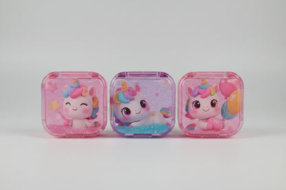 Cute Unicorn Water Glitter Pencil Sharpeners | Magical Liquid Sharpeners for Kids