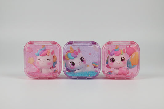 Cute Unicorn Water Glitter Pencil Sharpeners | Magical Liquid Sharpeners for Kids
