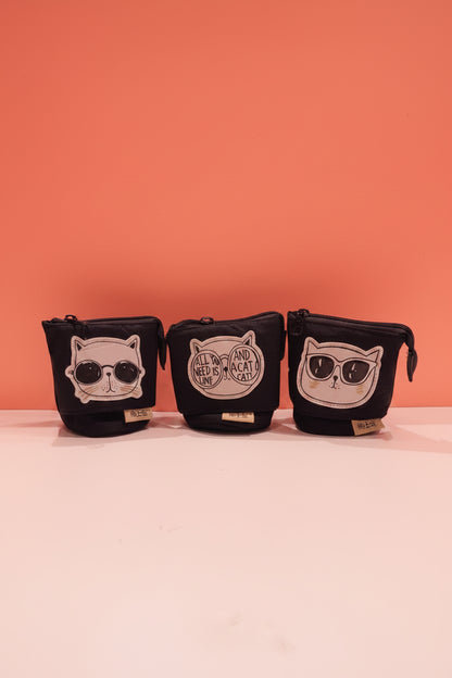 Cute Funky Expandable Pencil Pouch | Pop-Up Standing Pencil Case