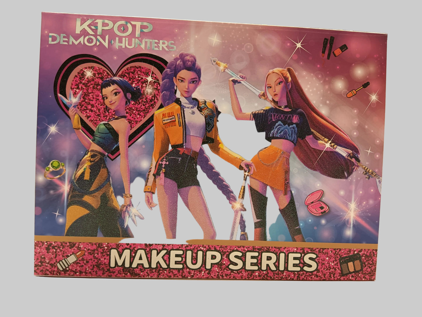 K-Pop Theme Openable Real Makeup Kit | Cosmetic Beauty Set for Kids & Fans