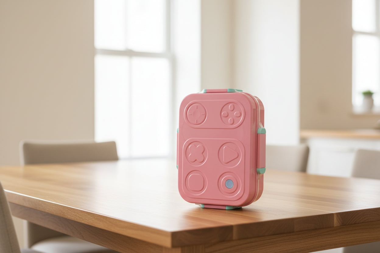 Spill Free 3 Partiton Lunch Boxes with cutlery