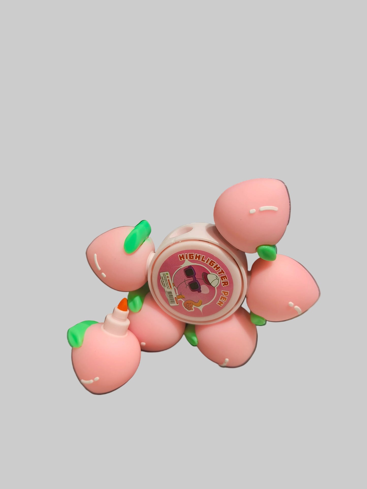 Cute Fidget Spinner Highlighter Pen Set | 2-in-1 Multicolor Flower Highlighters