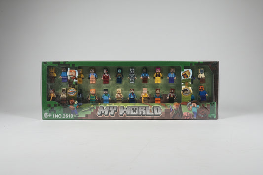 Minecraft Character Mini Figures Set | Pixel Action Figure Collection