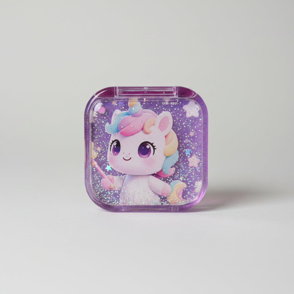 Cute Unicorn Water Glitter Pencil Sharpeners | Magical Liquid Sharpeners for Kids
