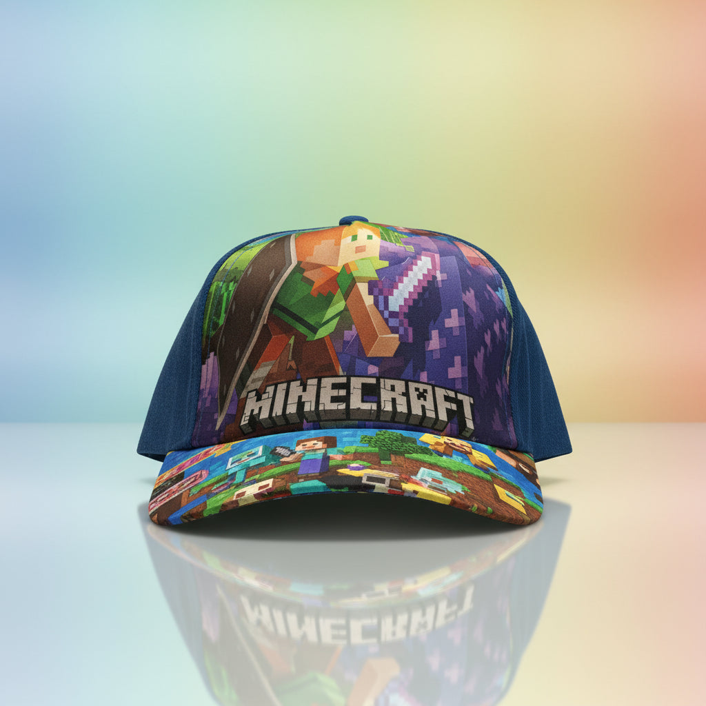 Minecraft Adjustable Cap | Pixel Character Sun Hat